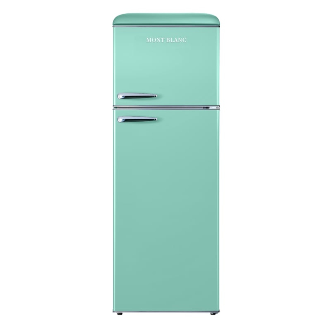 מקרר מקפיא עליון 340 ליטר נטו רטרו Mont Blanc MBR-440FF-PS - צבע ירוק פיסטוק