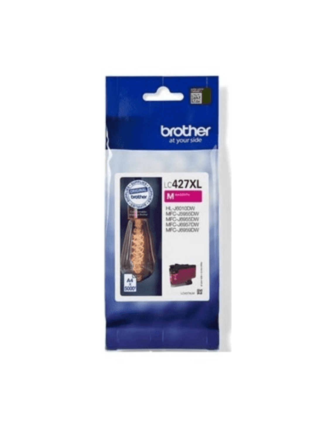 ראש דיו אדום מקורי Brother LC427 XL M