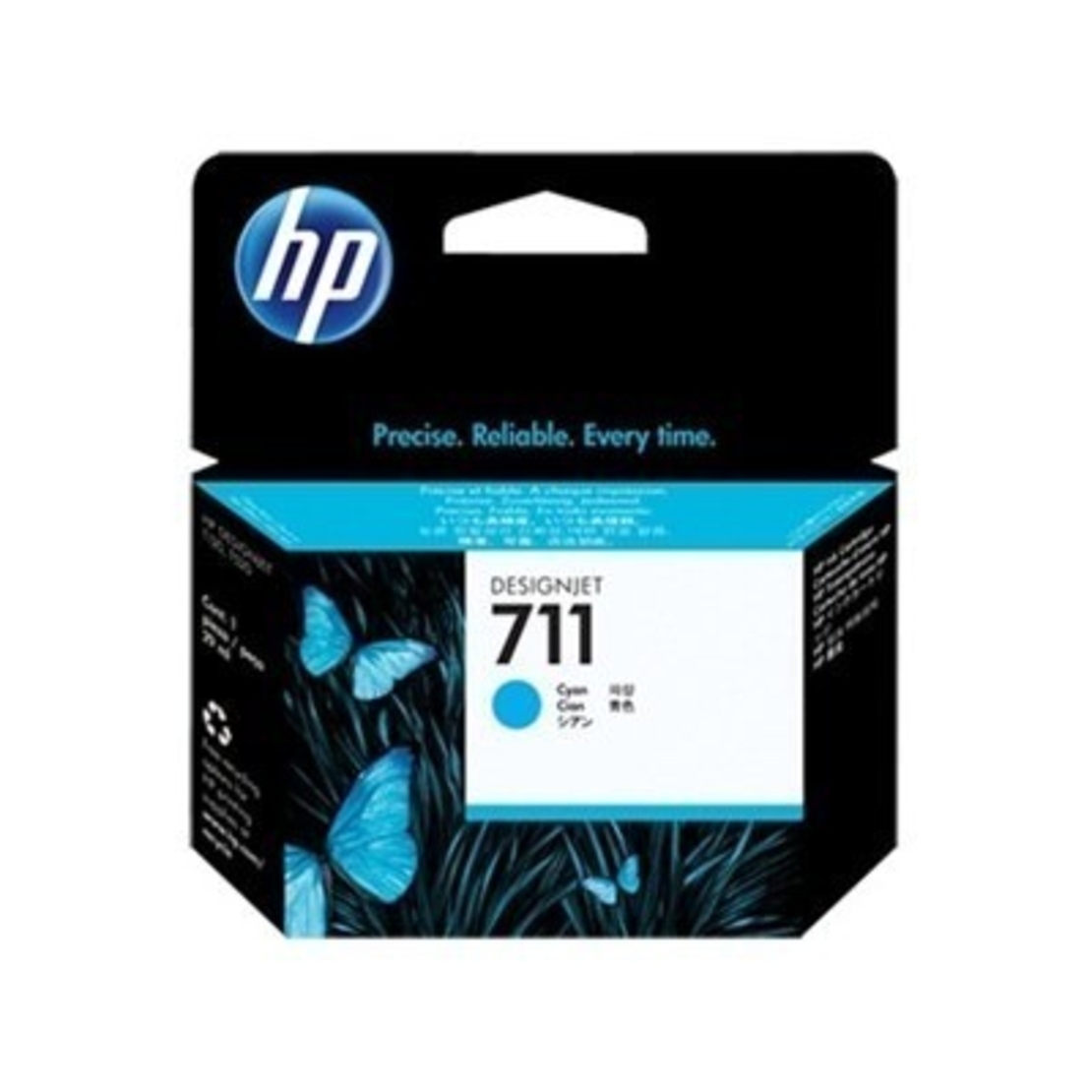 מילוי דיו ציאן מקורי (3יח*29מ”ל) ‎  HP 711 CZ134A T–520/120