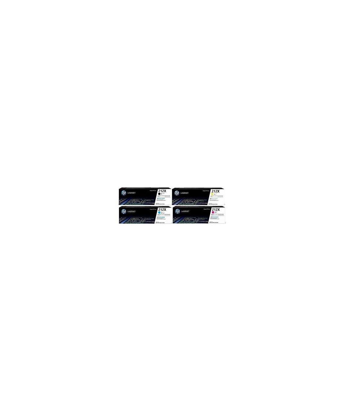 סט 4 טונרים מקוריים HP 212X W2120X/2121X/2122X/2123X