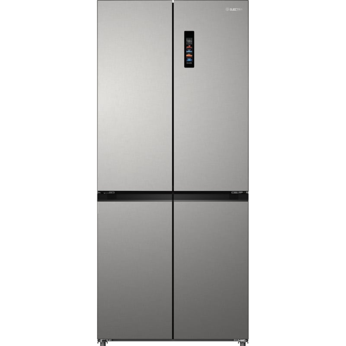 מקרר 4 דלתות מקפיא תחתון 502 ליטר נטו Electra EL5070N קו אפס עם ארונות מטבח - גימור נירוסטה אחריות ע