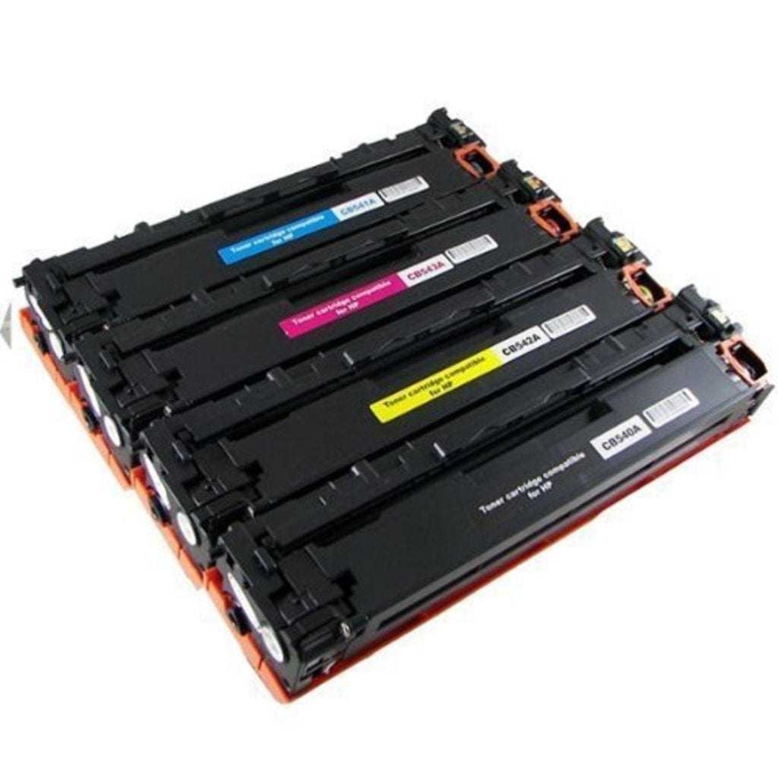 סט טונרים תואמים hp 125a cb540a/cb541a/cb542a/cb543a