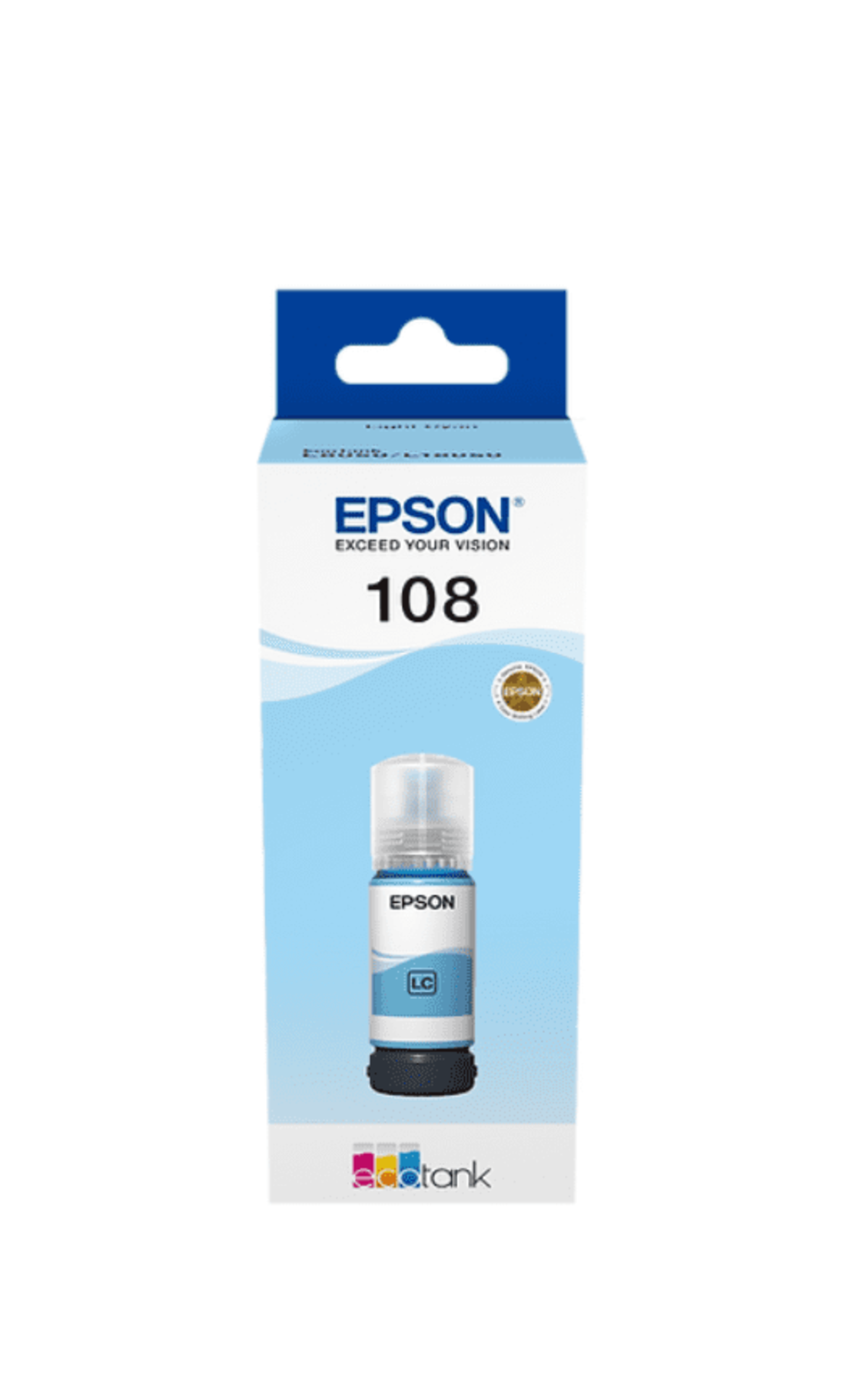 מיכל דיו כחול בהיר מקורי EPSON 108 C13T09C54A