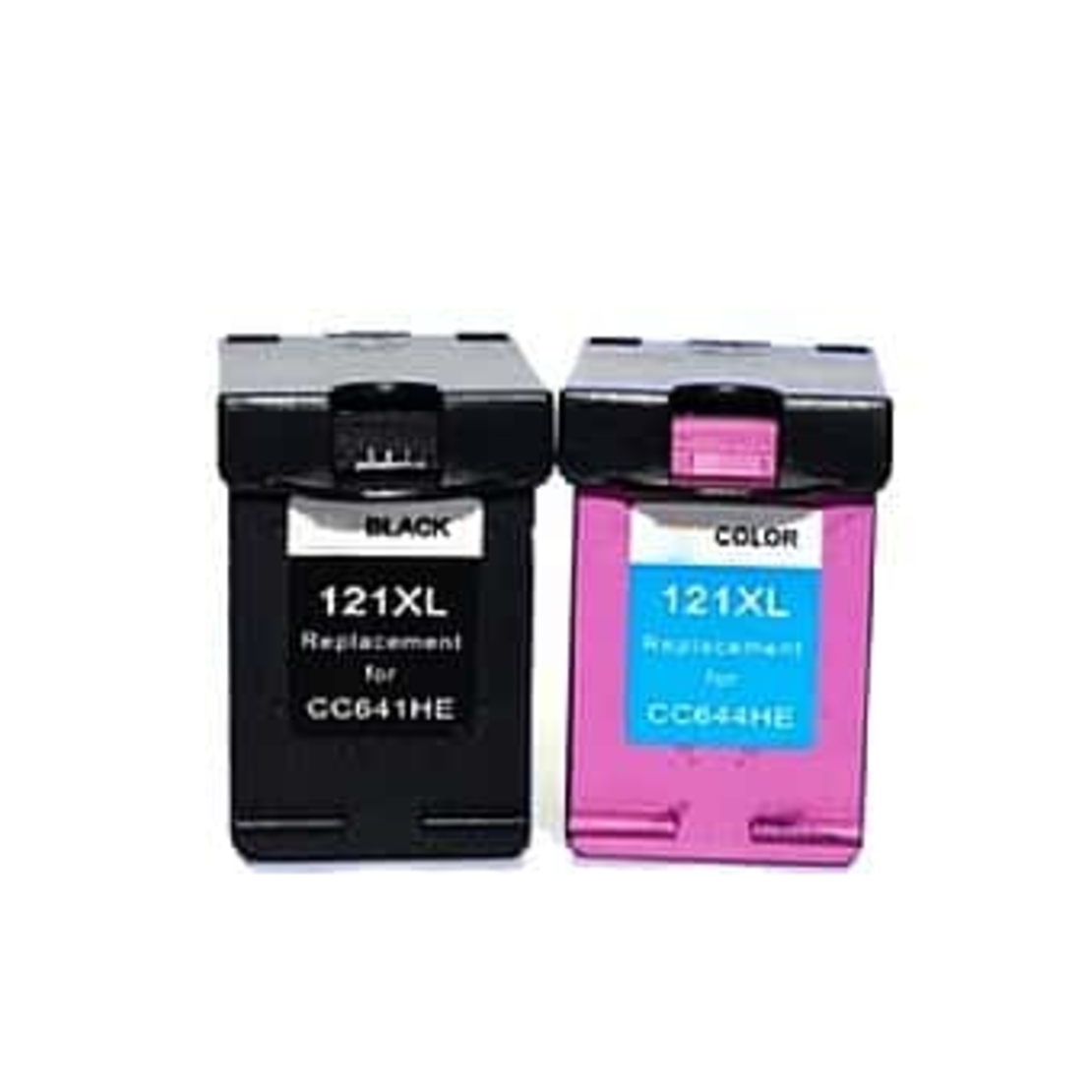 זוג ראשי דיו תואמים: שחור HP 121xl  +  HP 121XL צבעוני