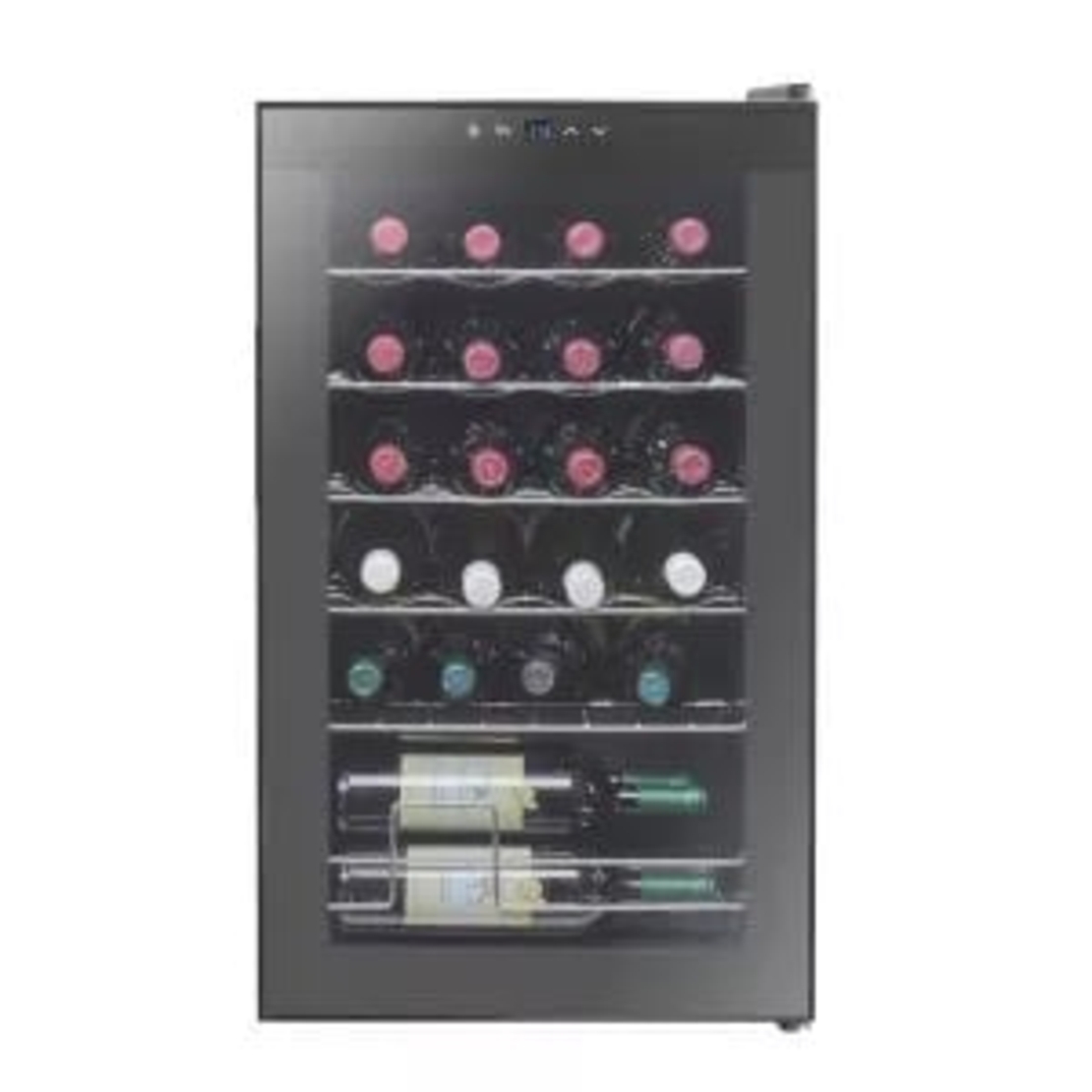 מקרר יין ביתי חדיש עד 24 בקבוקים מדפי מתכת Vinopo CH-70CC1