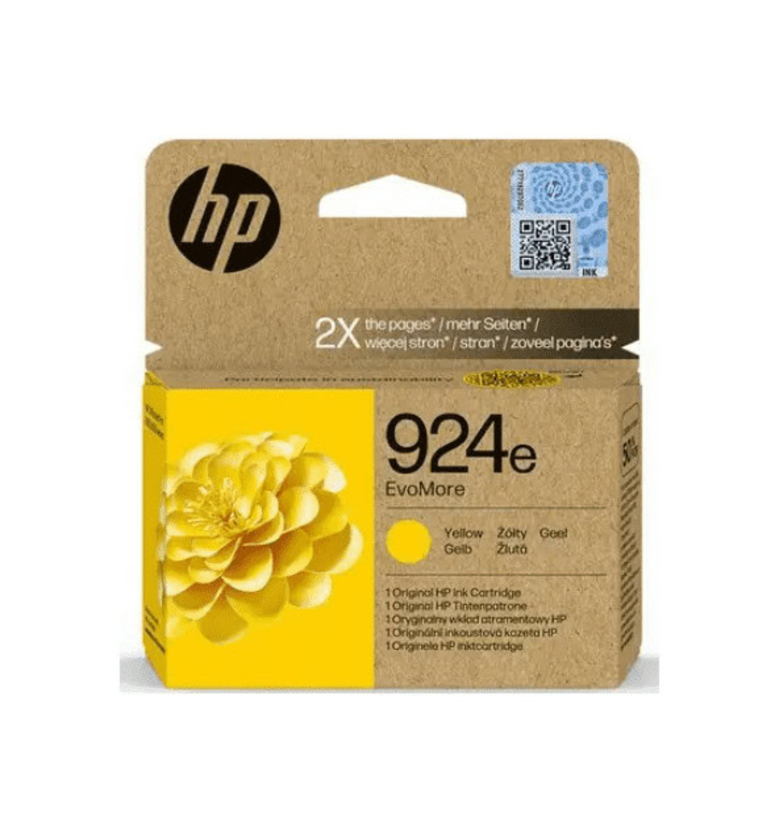 ראש דיו צהוב מקורי HP 924E 4K0U9NE