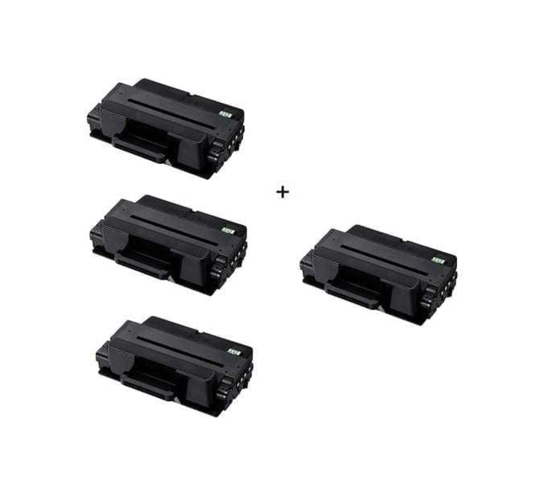 3 טונרים תואמים samsung mltd205l + טונר נוסף חינם