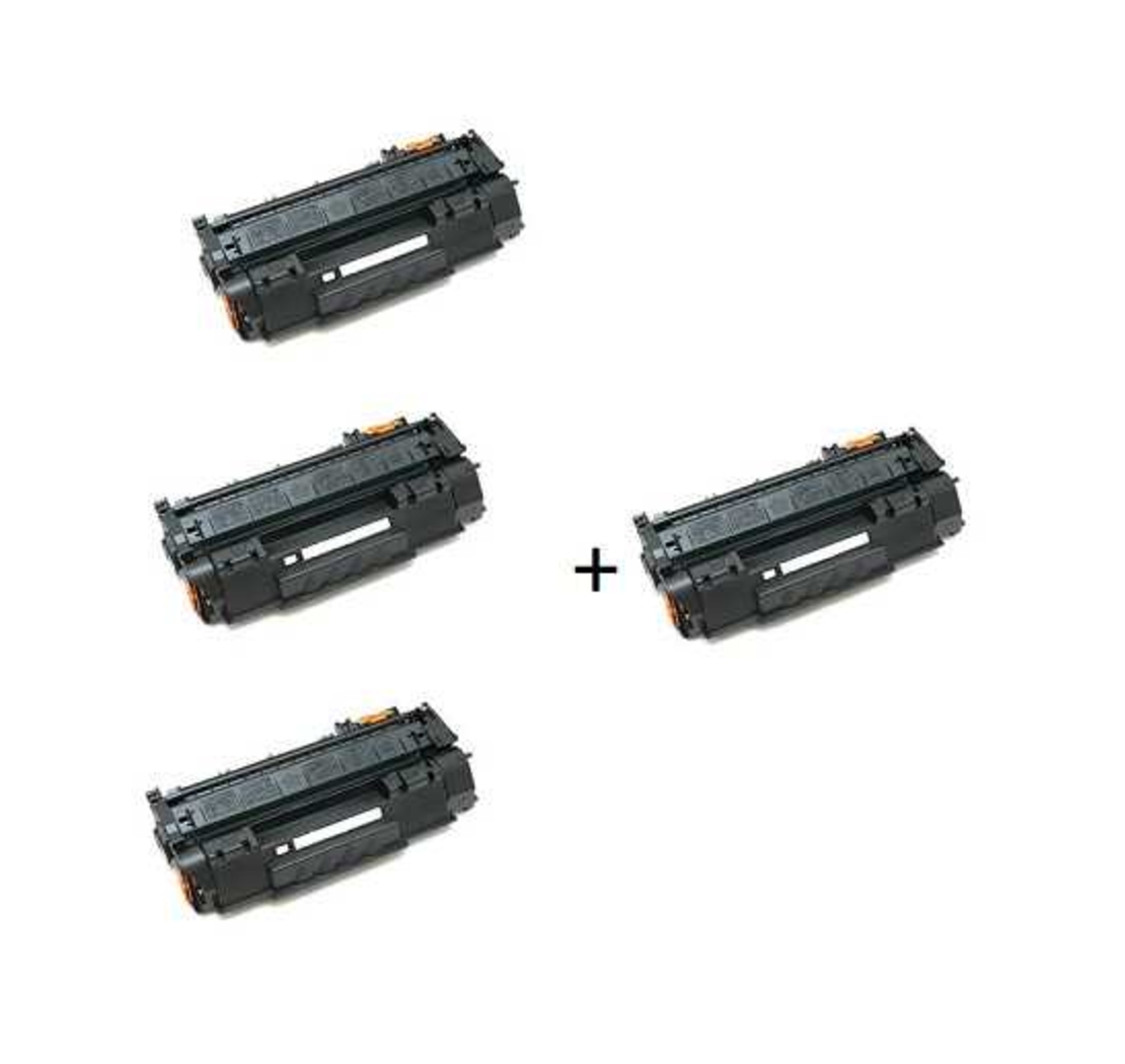 3 טונרים canon crg719h + טונר נוסף חינם