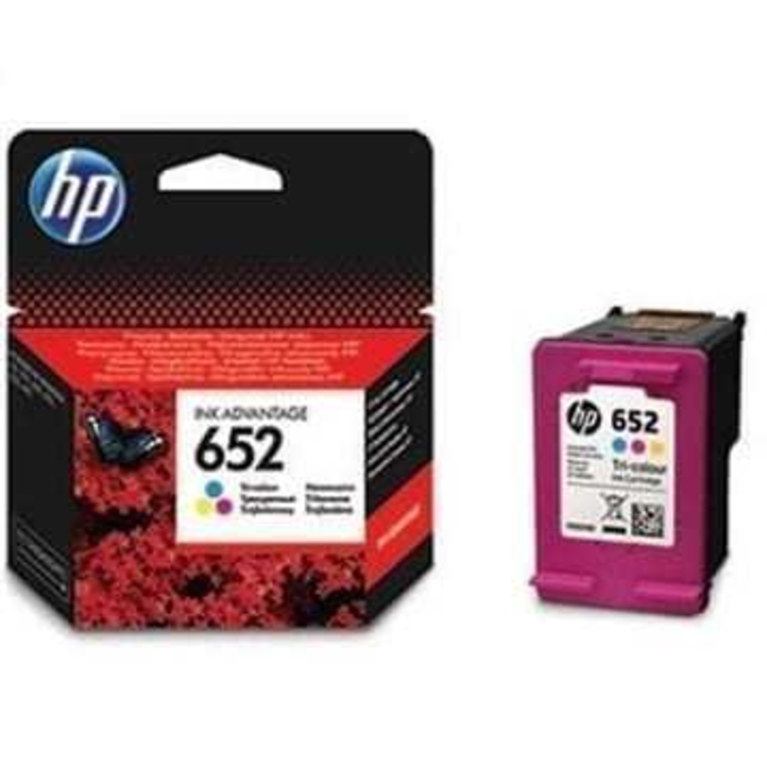 ראש דיו צבעוני מקורי HP 652 F6V24AE