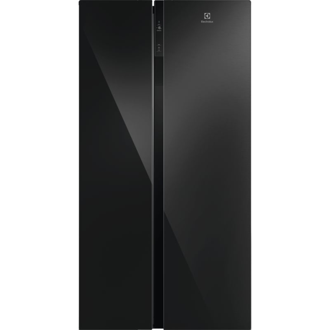 מקרר SBS דלת מול דלת 624 ליטר נטו Electrolux ESE6205B-B - גימור זכוכית שחורה
