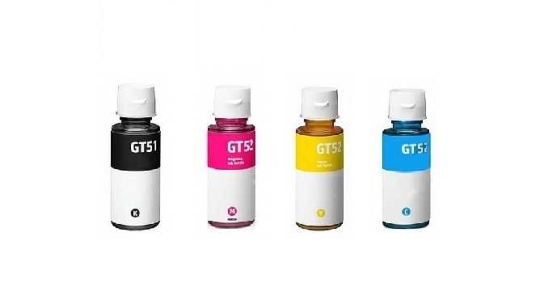 סט מכלי דיו תואמים HP GT51BK/GT52/GT52C/GT52Y/GT52M