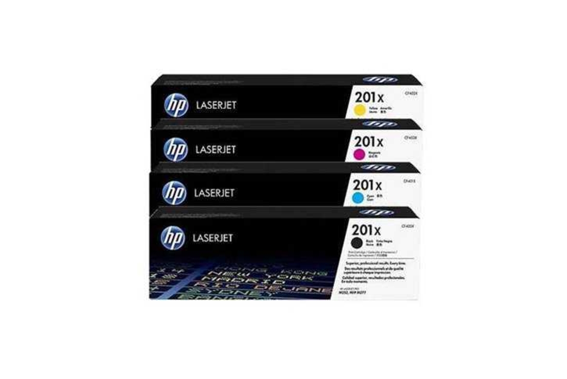 סט טונרים מקוריים   HP 201X CF400X/401X/402X/403X