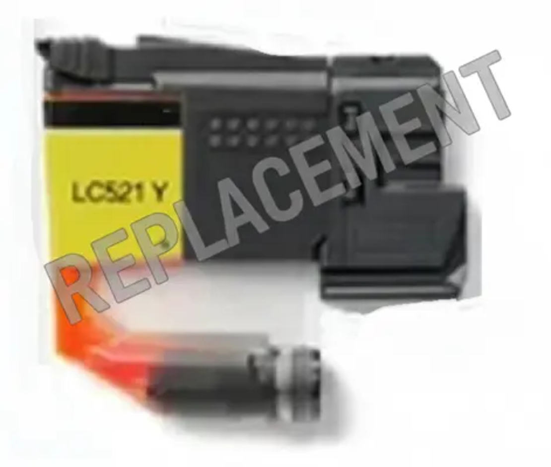 ראש דיו צהוב תואם brother lc521y