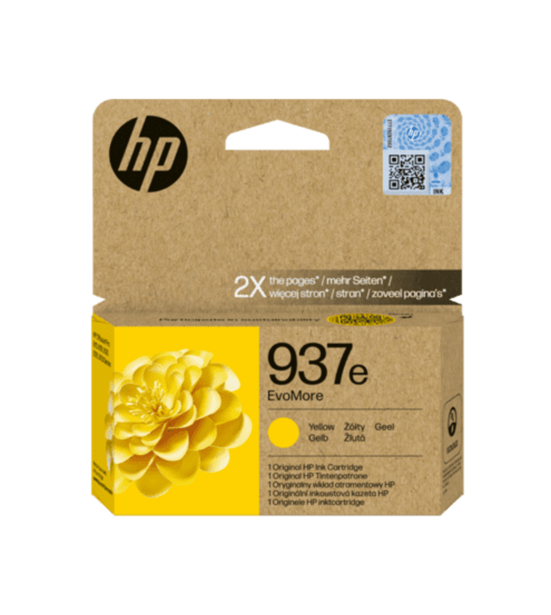 ראש דיו צהוב מקורי Hp 937e y