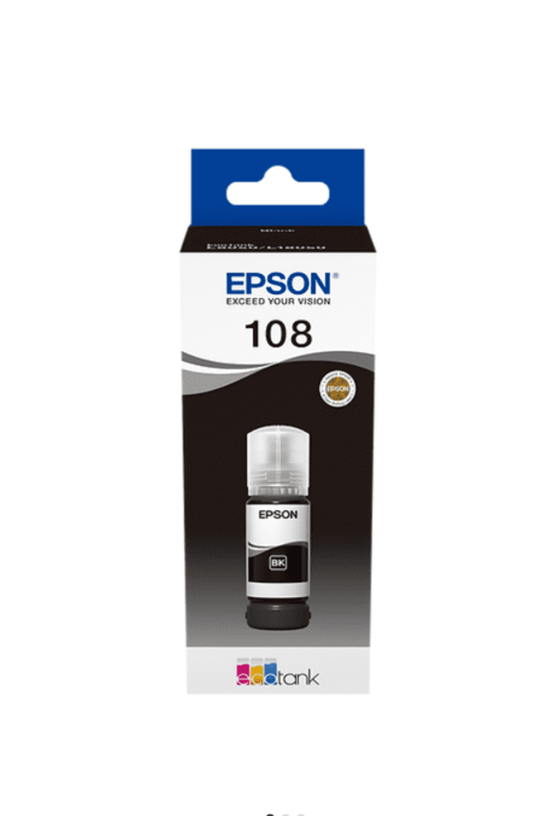 מיכל דיו שחור מקורי EPSON 108 C13T09C14A