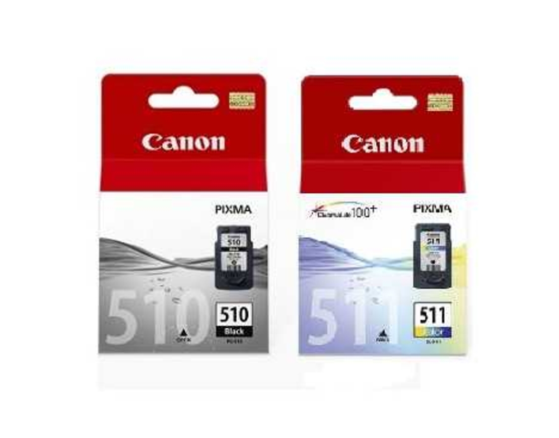 זוג ראשי דיו מקוריים: canon pg510+cl511