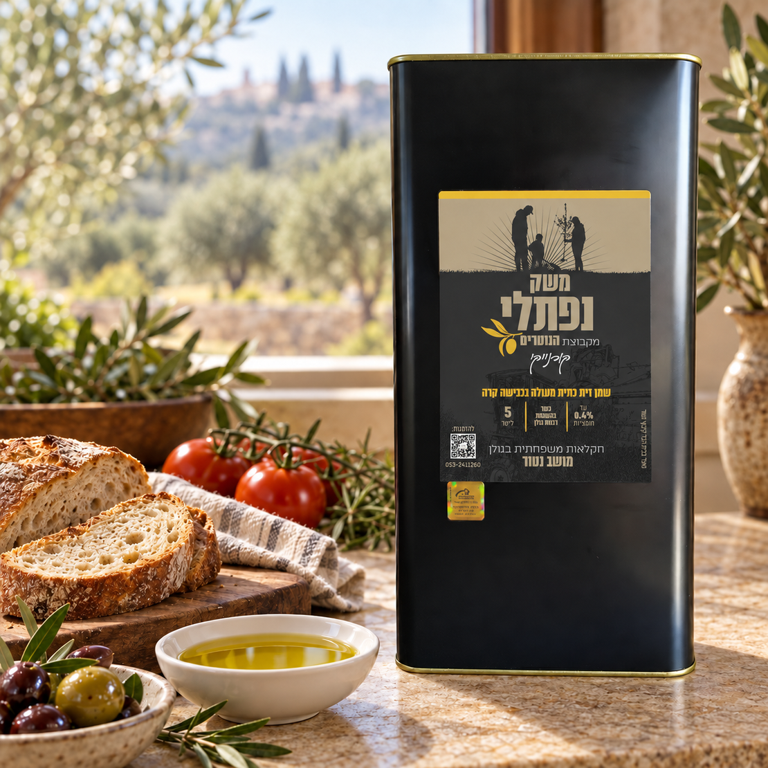 פח שמן זית קורנייקי 5 ליטר זוכה TerraOlivo