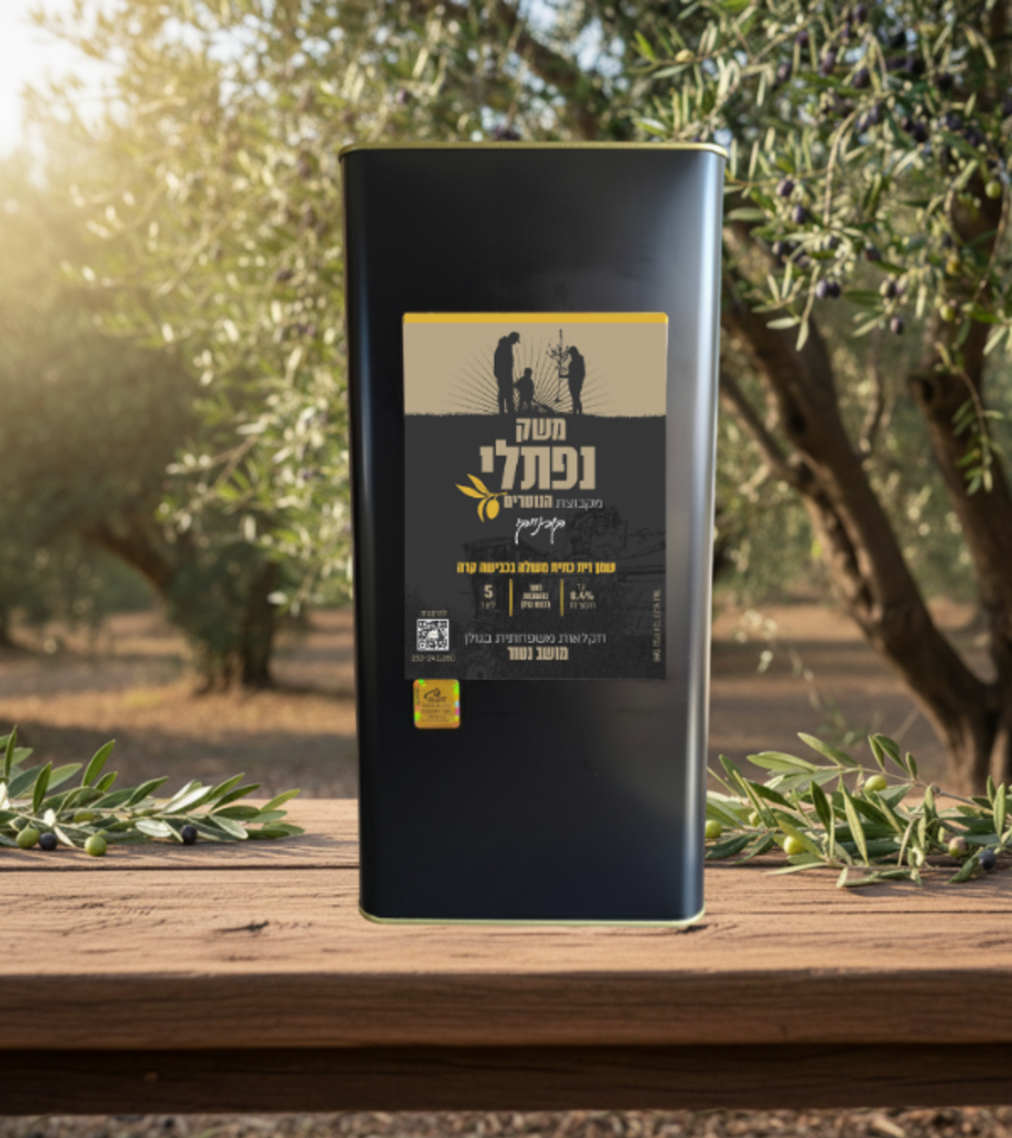 שמן זית - זן קורנייקי- 5 ליטר בפח