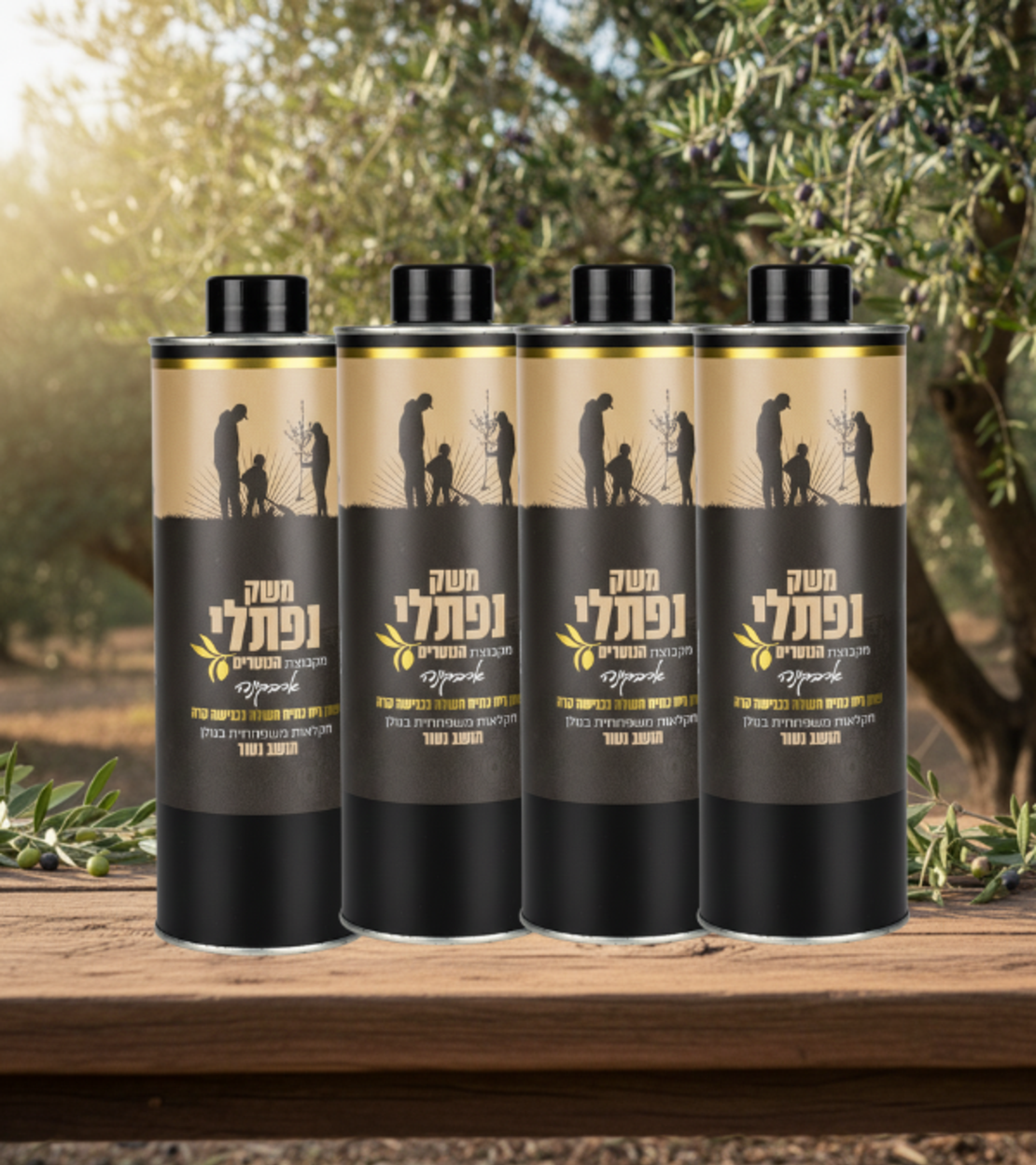 4 יח' שמן זית-זן ארבקינה 750 מ