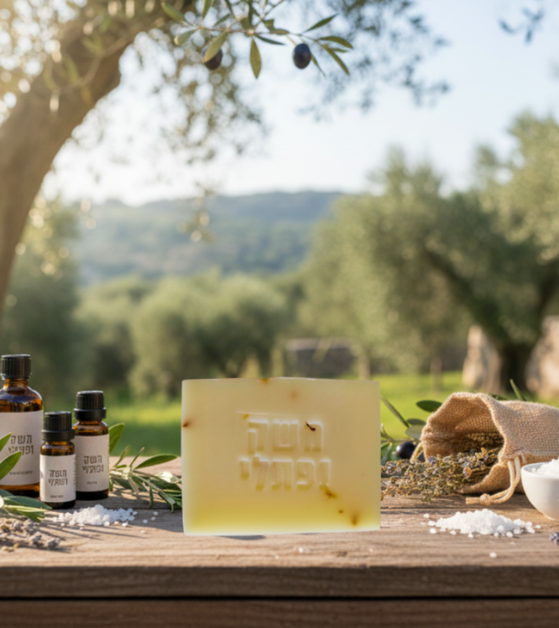 סבון טבעי פטשולי לבנדר תפוז