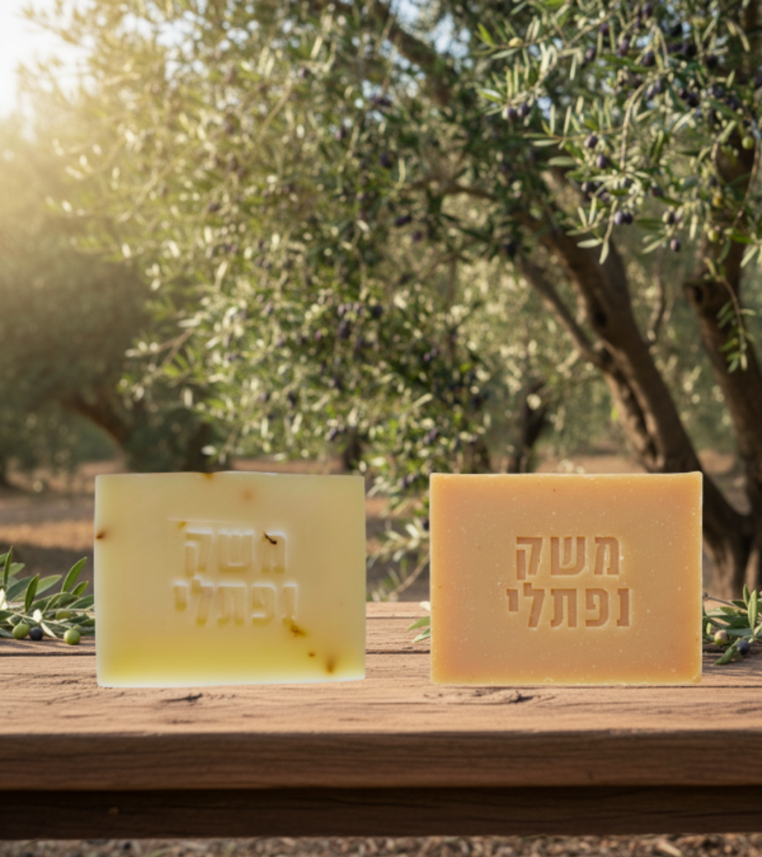 שני סבונים טבעיים ע