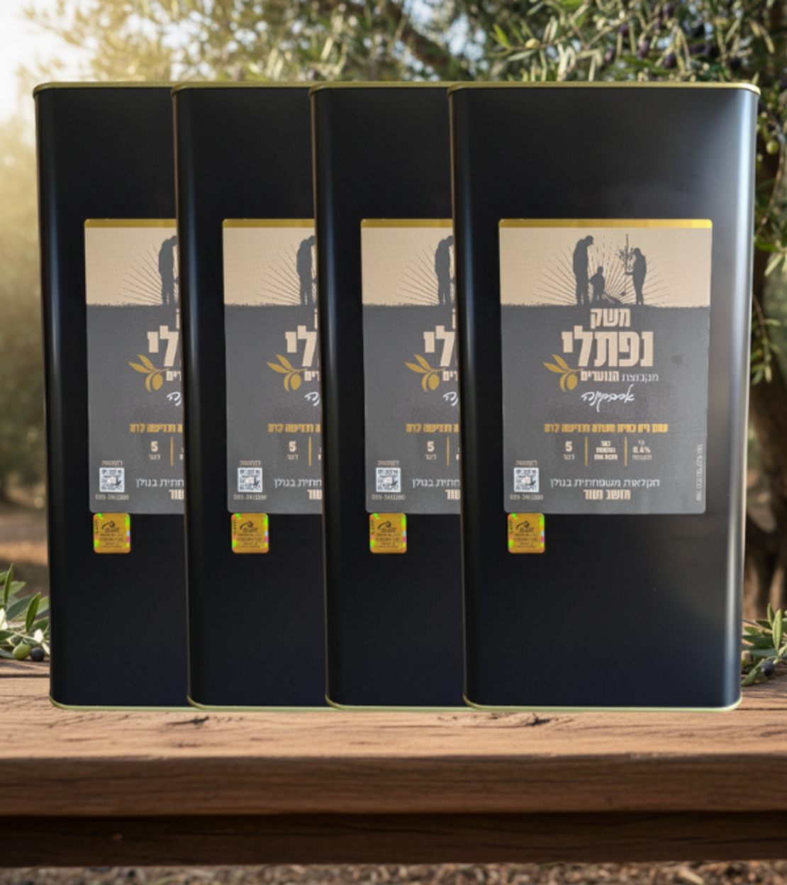 4 פחים של 5 ליטר קורנייקי/ארבקינה