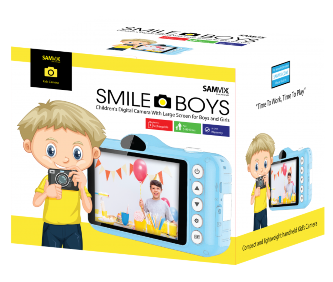 מצלמת ילדים סמייל בויז סאמויקס SMILEBOYS SAMVIX
