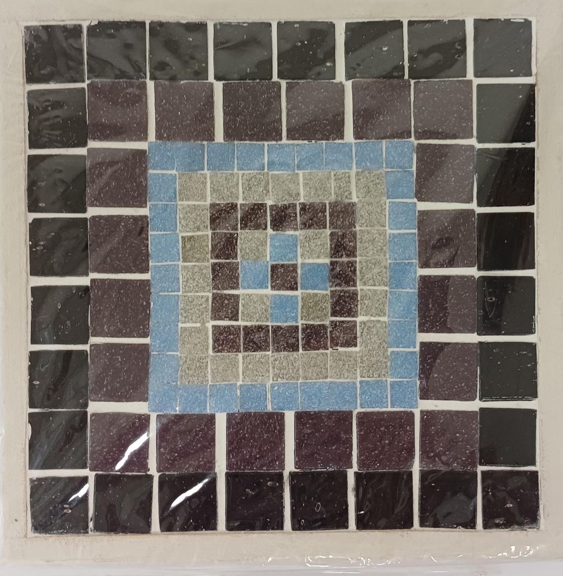 משטח לסירים פסיפס דגם גווני אדמה