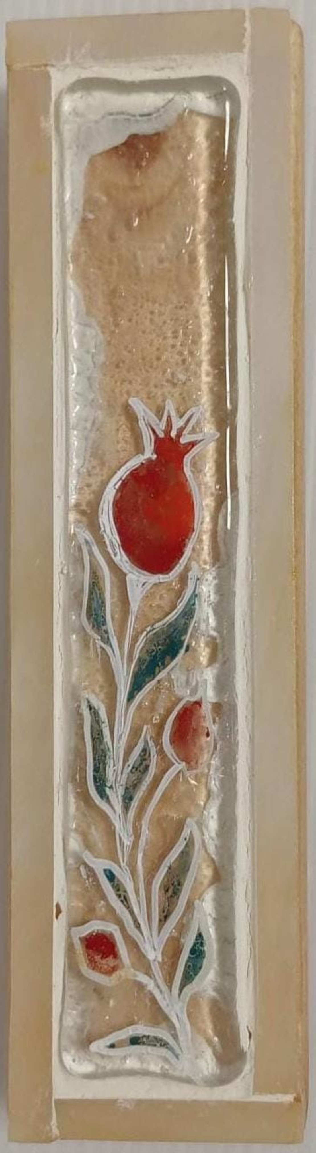 מזוזה עץ פסיפס דגם רימון