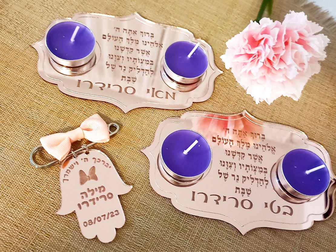 מעמד לנרות דגם מרוקאי
