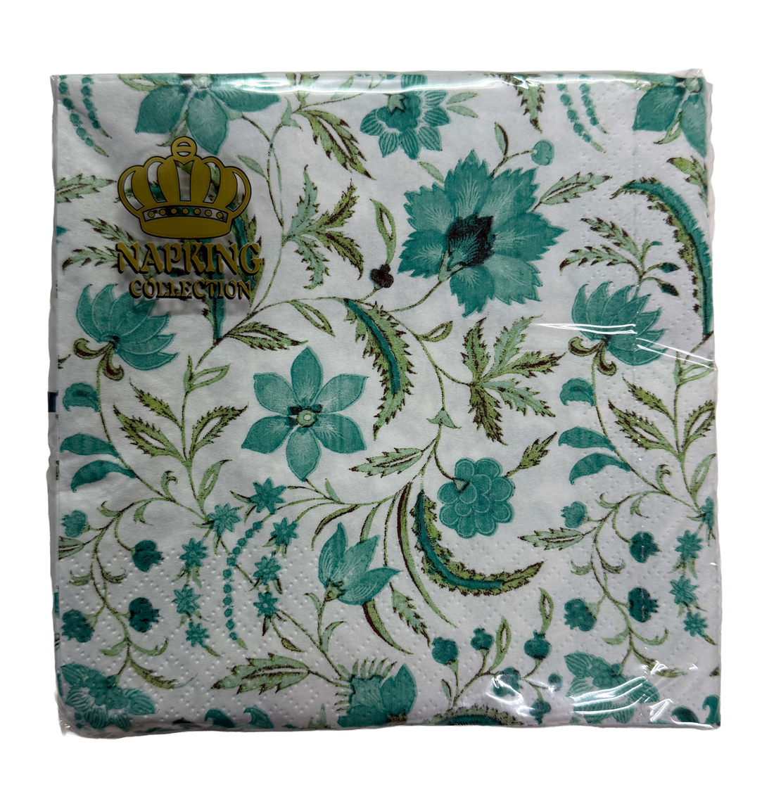מפיות נייר Napking Collection – דגם פרחוני טורקיז