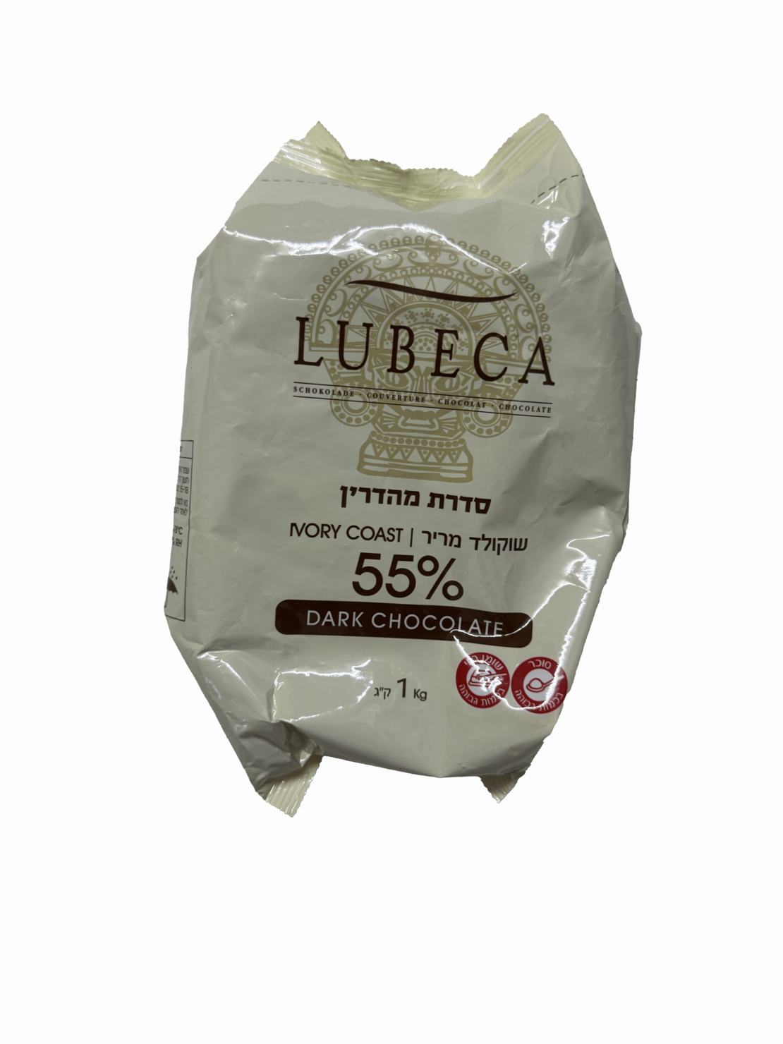 שוקולד מריר 1 ק״ג 55% Lubeca