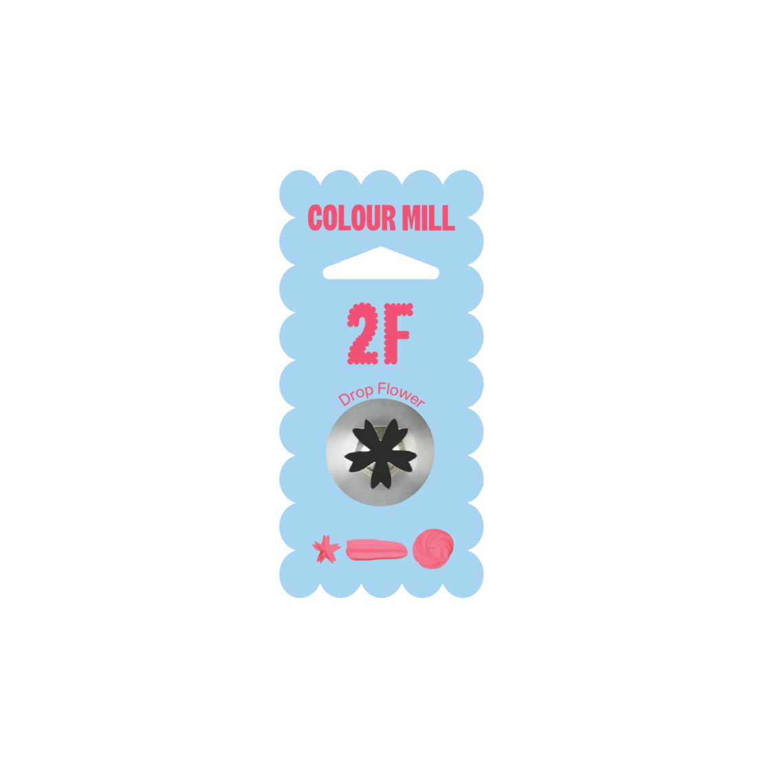 צנטר 2F בצורת פרח בגודל בינוני