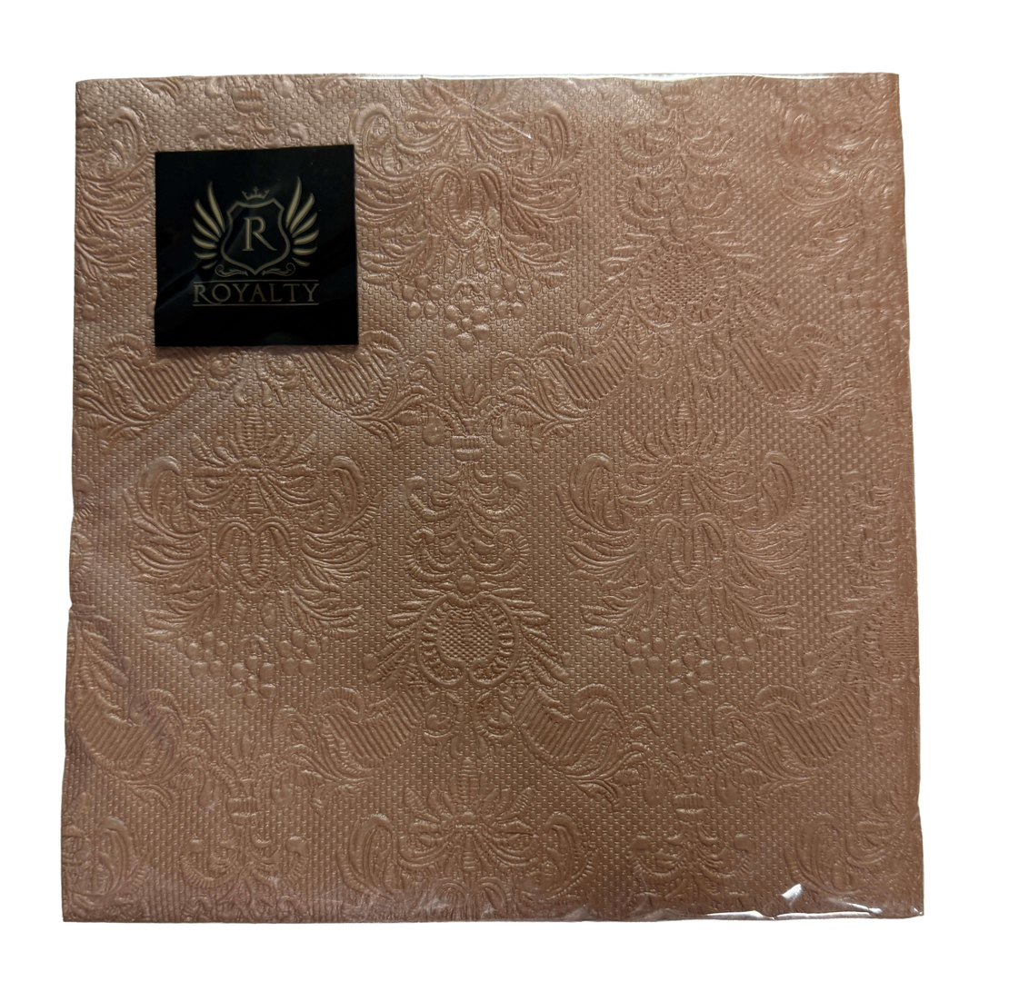מפיות נייר Royalty – דגם חום Embossed