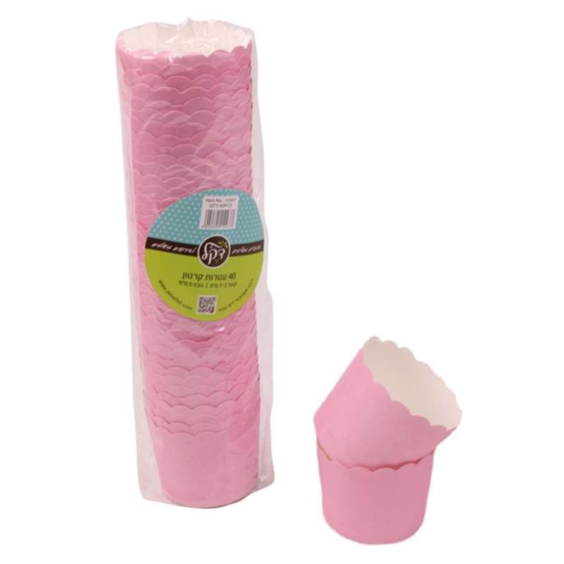 חבילת 40 עטרות קרטון לאפיה 6/4.6 ס
