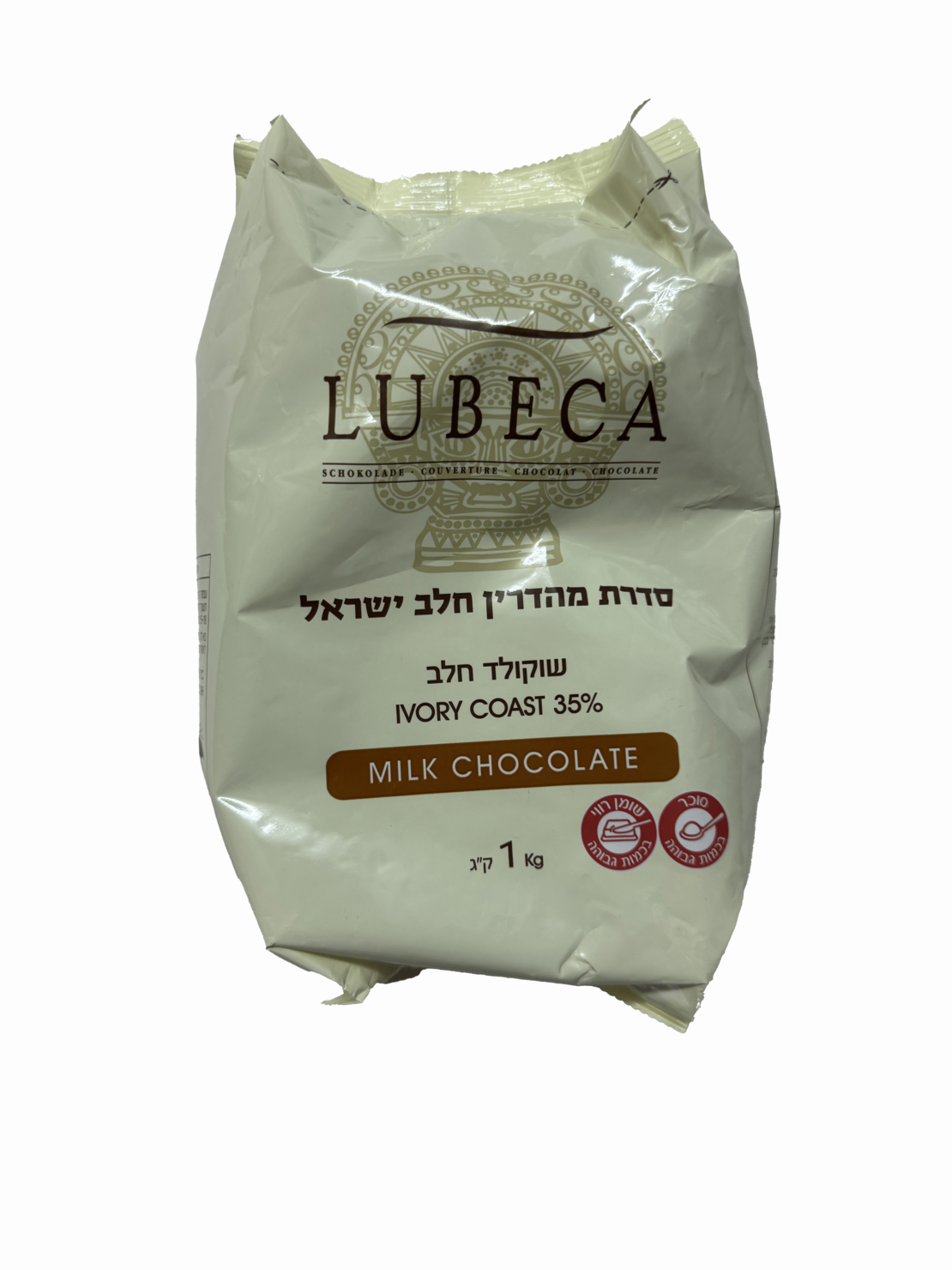 שוקולד חלב 1 ק״ג 35% Lubeca