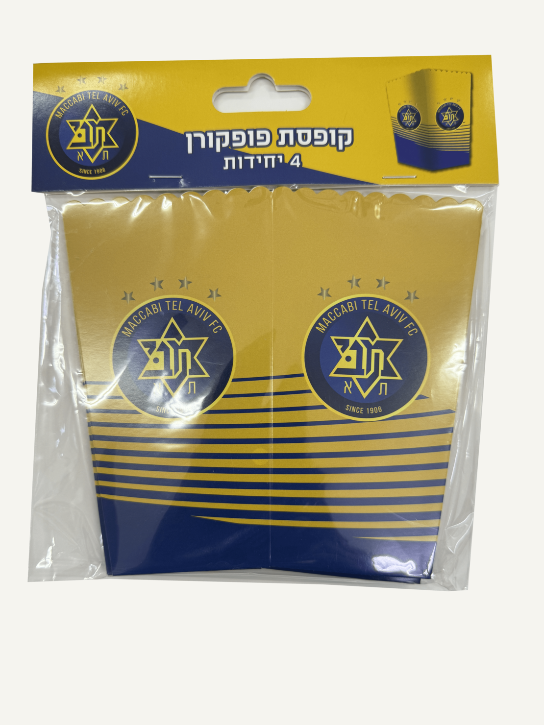 קופסאות פופקורן של  מכבי תל אביב