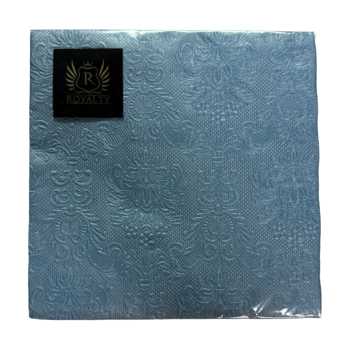 מפיות נייר Royalty – דגם תכלת Embossed