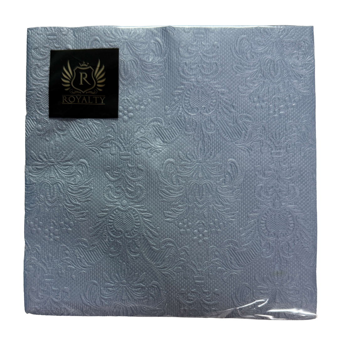 מפיות נייר Royalty – דגם כחול בהיר Embossed