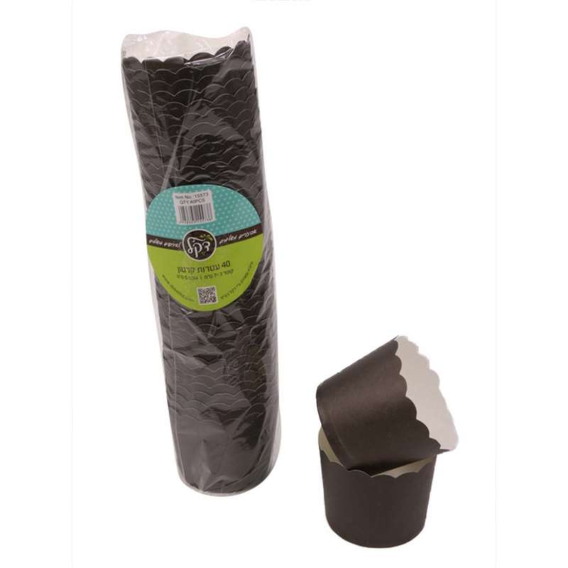 חבילת 40 עטרות קרטון לאפיה 7/5.5 ס