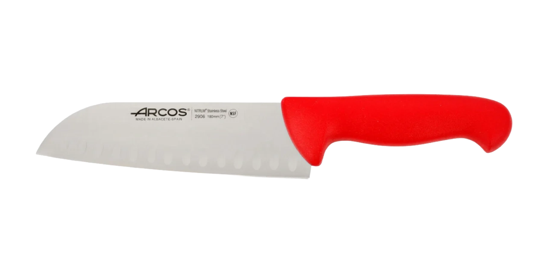 סכין סנטוקו ARCOS מסדרת 2900 אדום 18 ס״מ