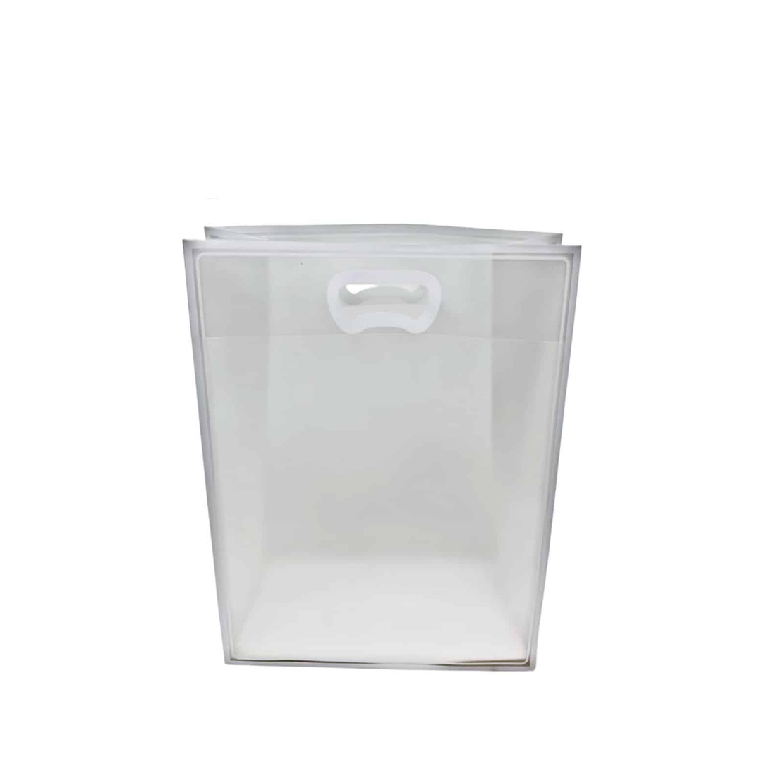 שקיות פלסטיק שקופות מסגרת לבנה 30/23/15 ס