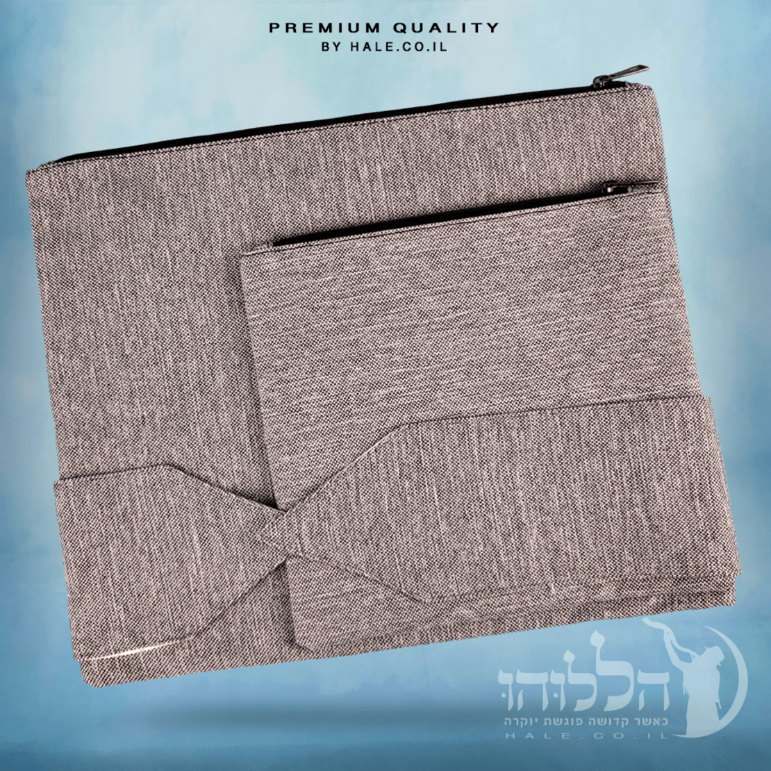 סט כיסוי לטלית תפילין ועטרה פשתן – דגם 233