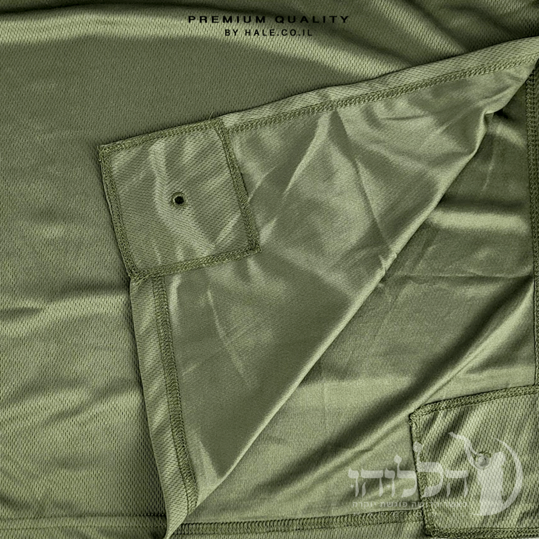 ציצית חולצה טקטית דרייפיט איכותית - DRY FIT - ירוק צבאי