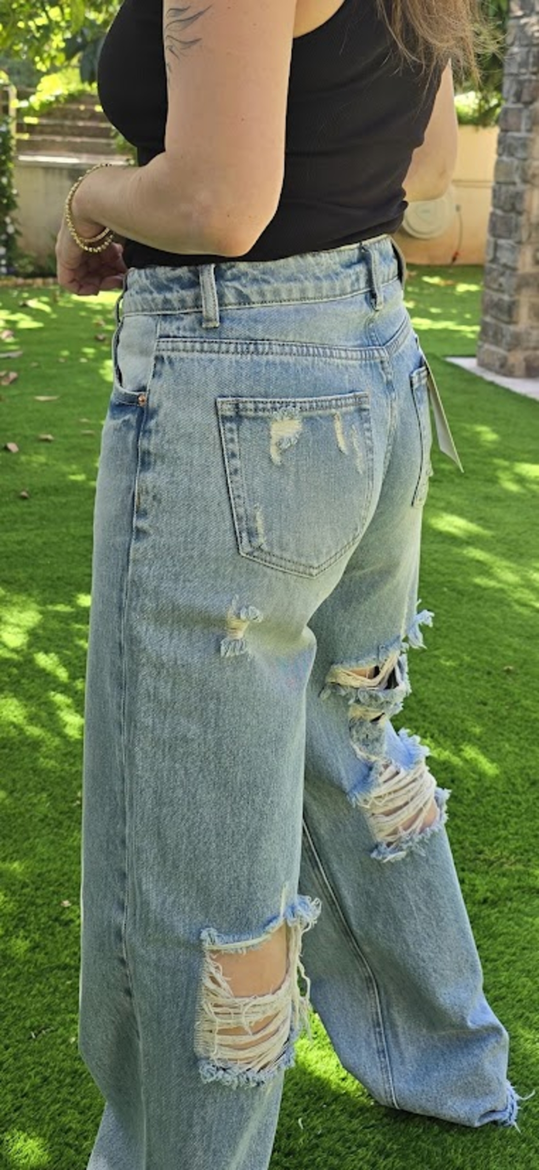 ג'ינס קרעים BACK