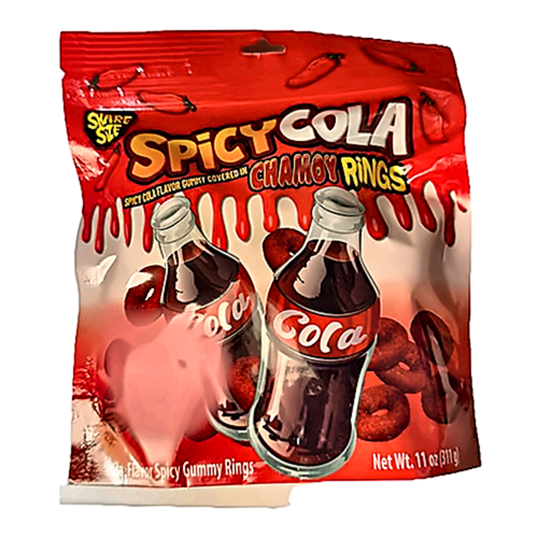 סוכריות גומי מצופה בטעם קולה פיקנטי Spucy  Cola