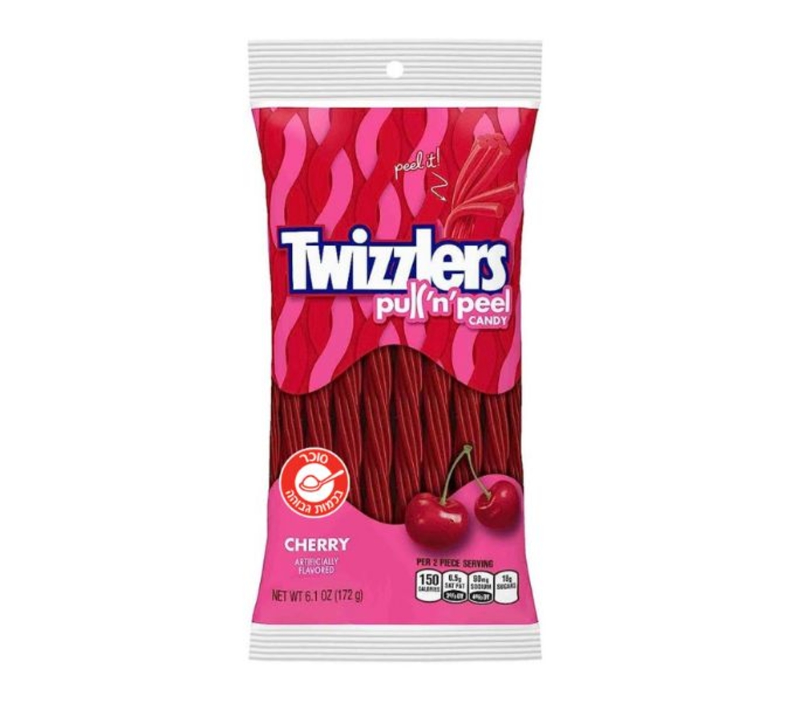 ממתק בטעם דובדבן Twizzlers