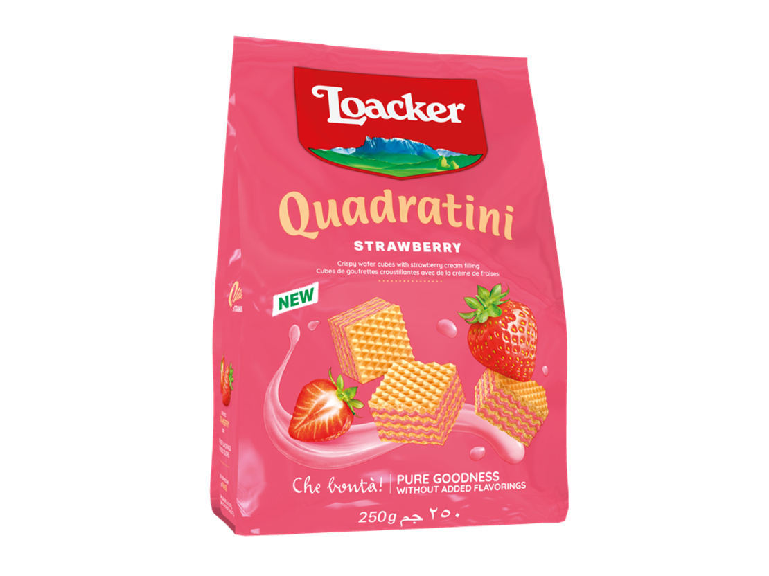 לואקר  Quadratini בטעם תות
