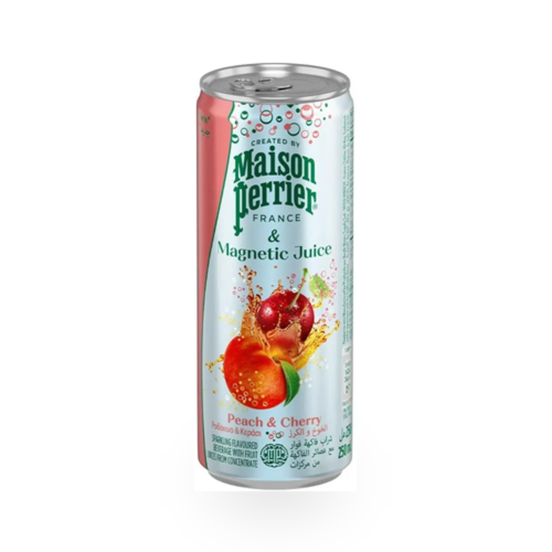 פרייר סודה בטעם אפרסק ודובדבן Maison Perrier