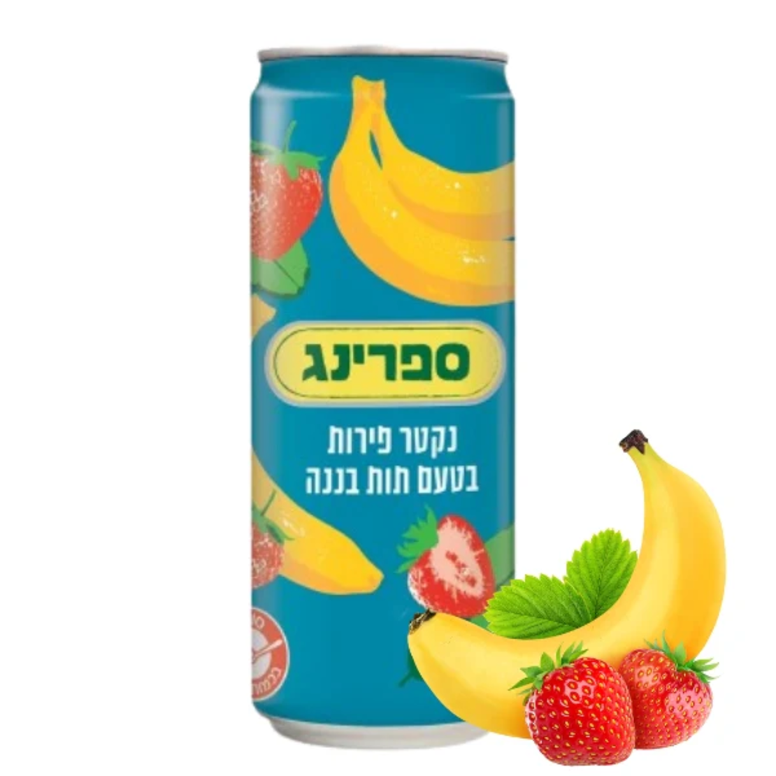 ספרינג נקטר בטעם תות בננה פחית